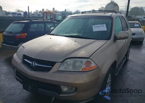 2002 Acura Mdx из США, поврежденный, VIN 2HNYD18652H524887